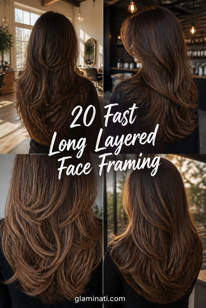 20 Fast Long Layered Haircuts With Face Framing Layers