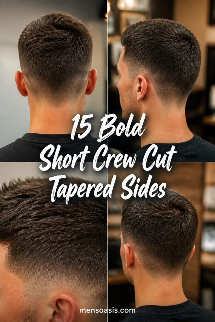 15 Bold Short Crew Cut With Tapered Sides