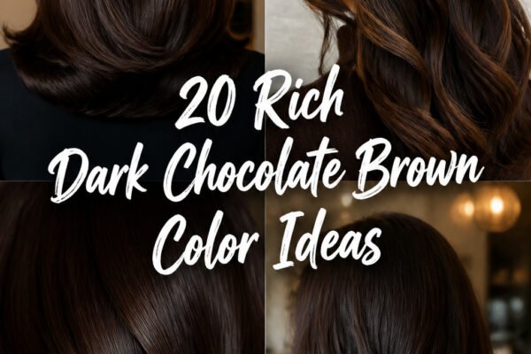 20 Rich Dark Chocolate Brown Hair Color Ideas