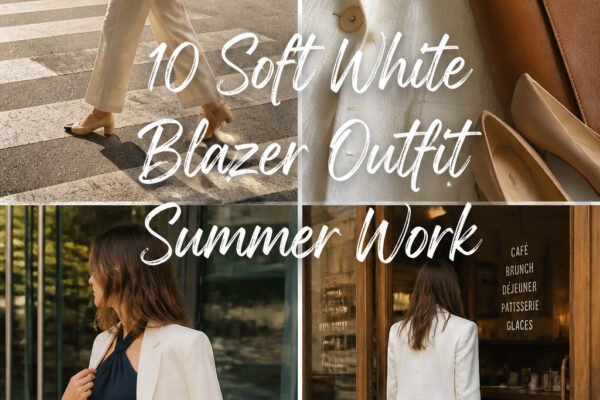 10 Soft White Blazer Outfit Summer Work