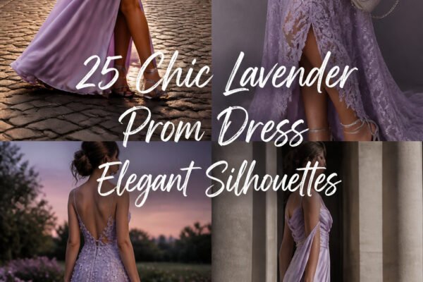 25 Chic Lavender Prom Dress With Slit