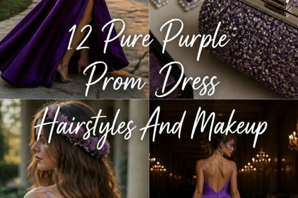 12 Pure Purple Prom Dress Hairstyles And Makeup
