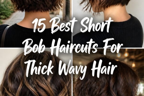 15 Best Short Bob Haircuts For Thick Wavy Hair
