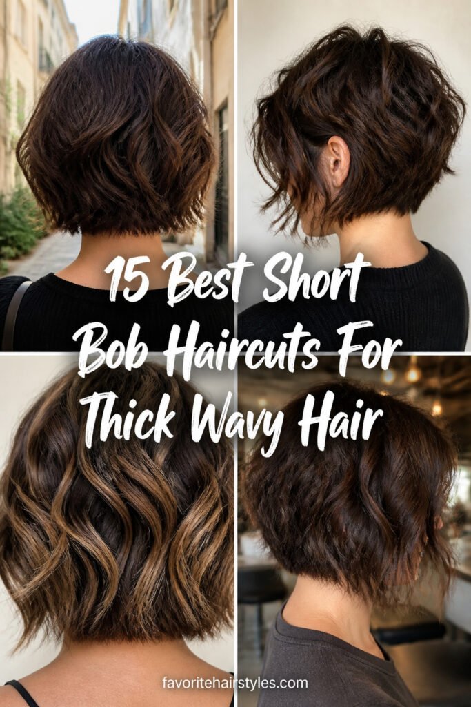 15 Best Short Bob Haircuts For Thick Wavy Hair