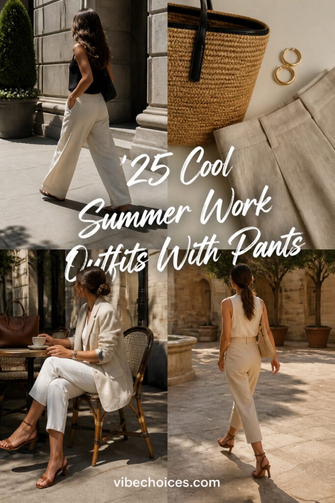 25 Cool Summer Work Outfits With Pants
