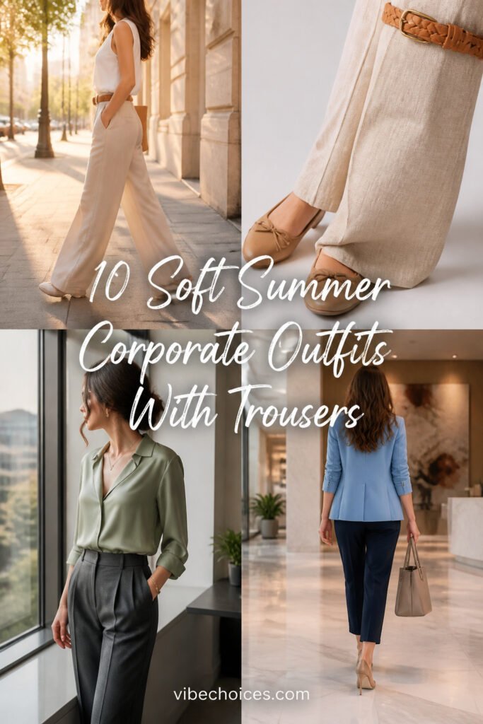 10 Soft Summer Corporate Outfits With Trousers
