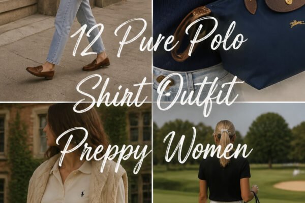 12 Pure Polo Shirt Outfit Preppy Women