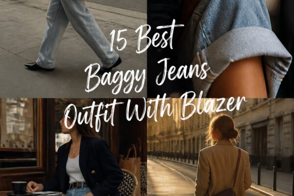 15 Best Baggy Jeans Outfit With Blazer