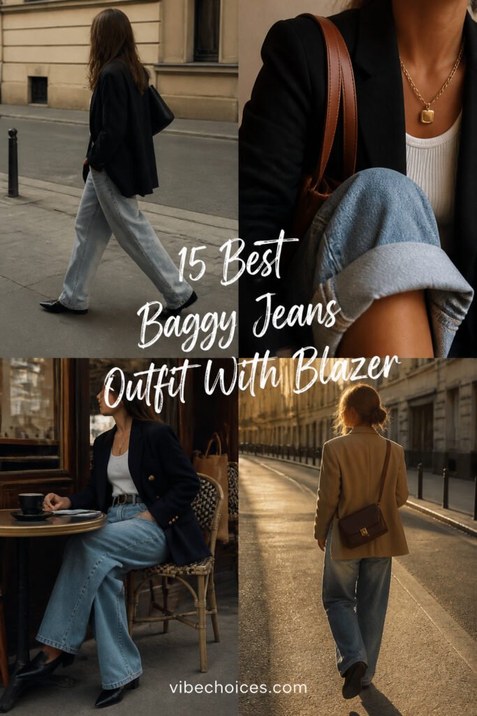 15 Best Baggy Jeans Outfit With Blazer