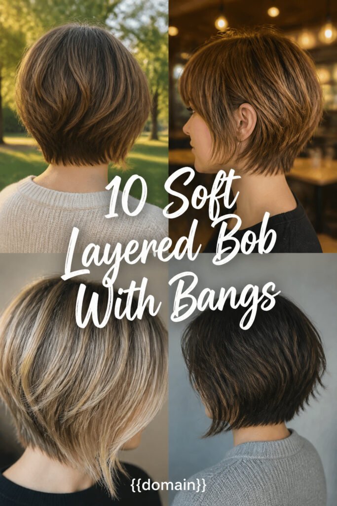 10 Soft Layered Bob Haircuts With Bangs