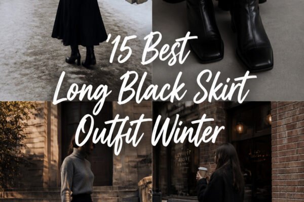 15 Best Long Black Skirt Outfit Winter