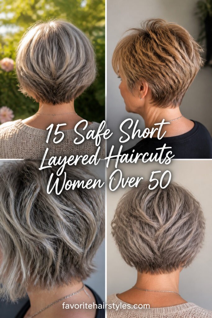 15 Safe Short Layered Haircuts For Women Over 50