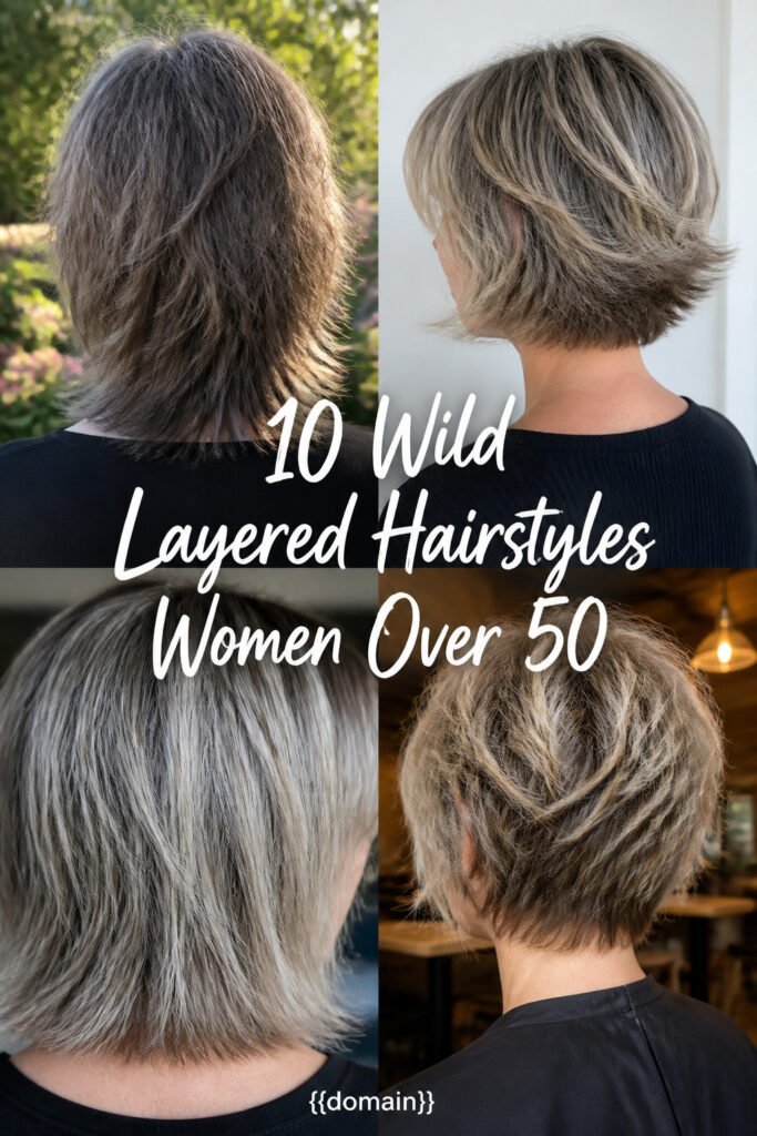 10 Wild Layered Hairstyles For Women Over 50 With Bangs