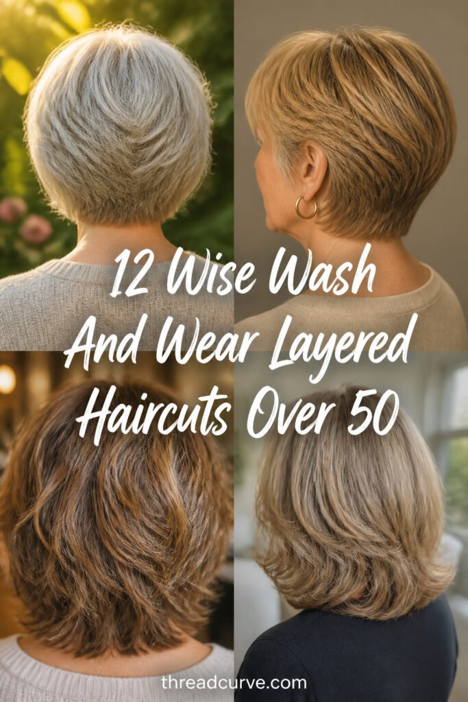 12 Wise Wash And Wear Layered Haircuts Over 50