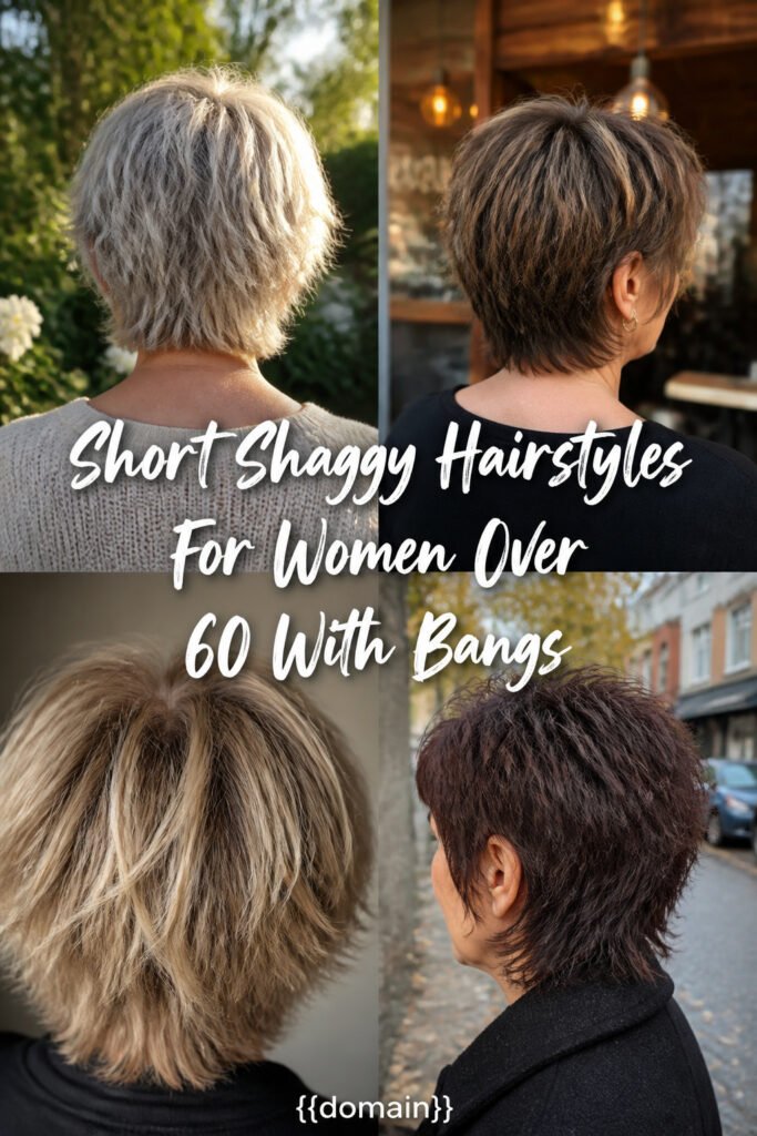 15 Best Short Shaggy Hairstyles For Women Over 60 With Bangs