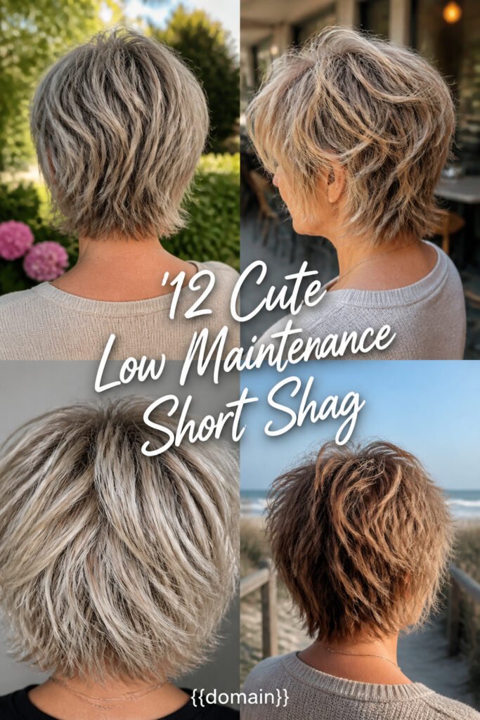 12 Cute Low Maintenance Short Shag Haircuts Over 60