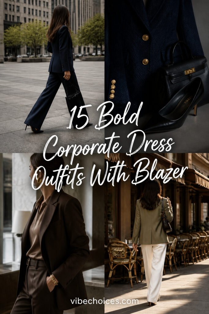 15 Bold Corporate Dress Outfits With Blazer