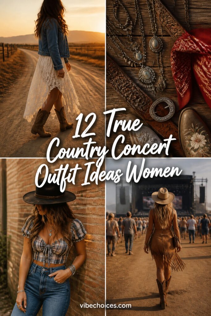 12 True Country Concert Outfit Ideas Women