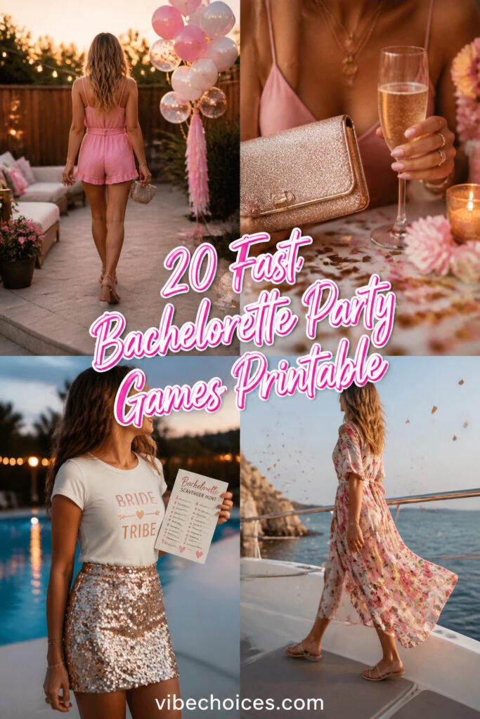 20 Fast Bachelorette Party Games Printable
