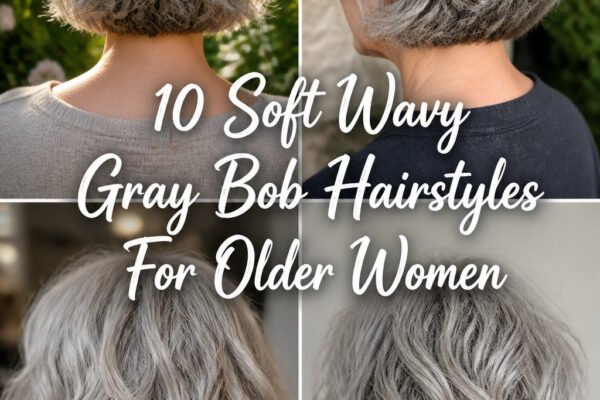 10 Soft Wavy Gray Bob Hairstyles For Older Women