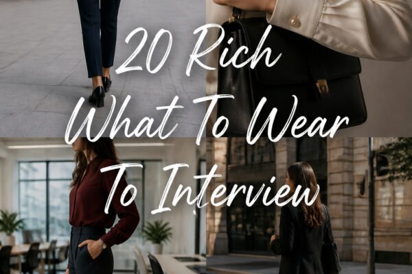 20 Rich What To Wear To An Interview Women