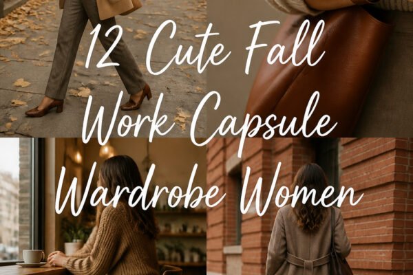 12 Cute Fall Work Capsule Wardrobe Women