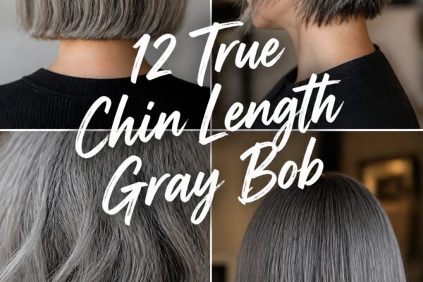 12 True Chin Length Gray Bob Haircut Ideas