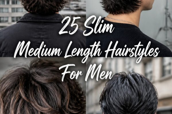 25 Slim Medium Length Hairstyles For Men Thick Hair