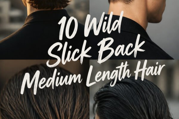 10 Wild Slick Back Medium Length Hair Men