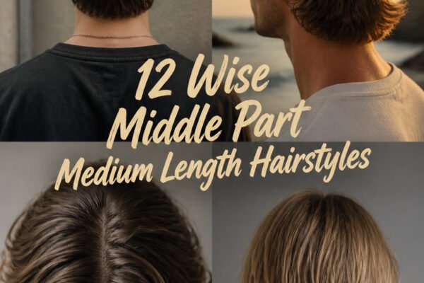 12 Wise Middle Part Medium Length Hairstyles Men
